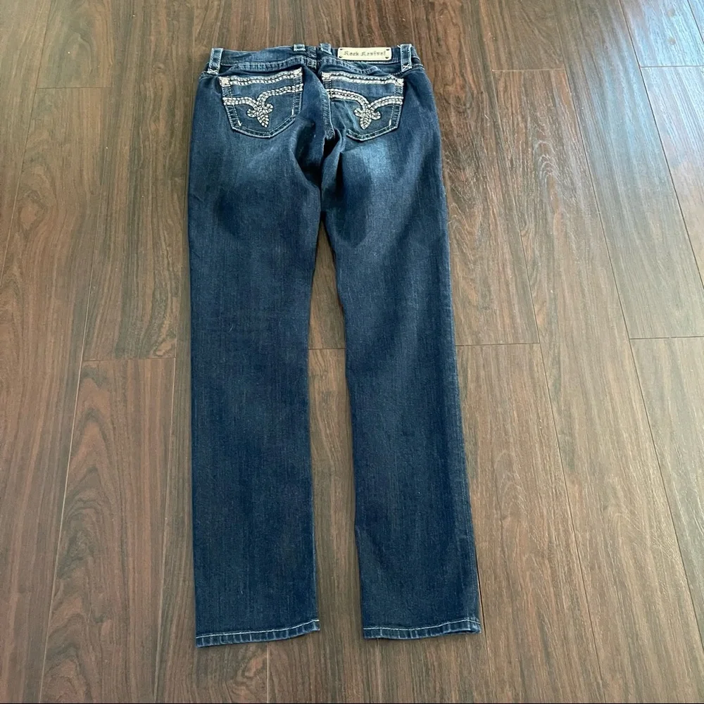 Rock Revival Sherry Easy Skinny Mid-Rise Jeans Women's Size 28 - Picture 4 of 5